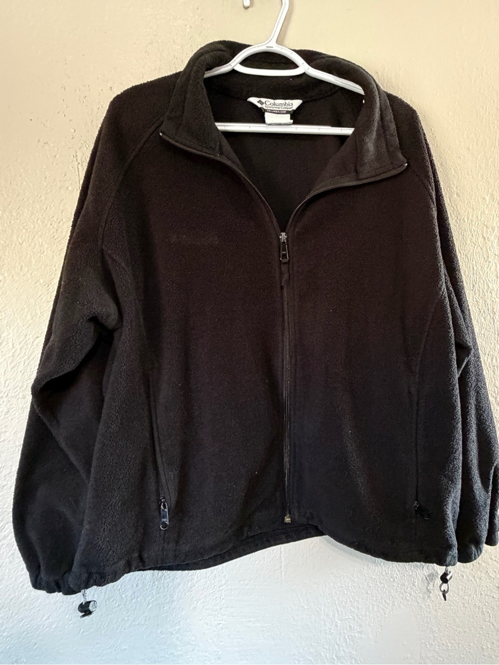 Woman’s Plus Size 2X Columbia Black Fleece Full Zip Jacket Coat